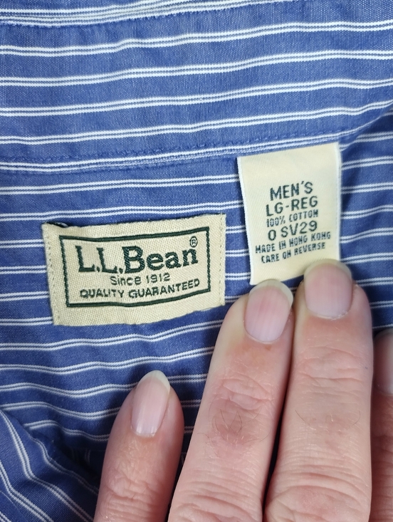 Vtg L.L Bean Men's Size Large Button Down Shirt Causal Cabin Wear - Picture 2 of 8